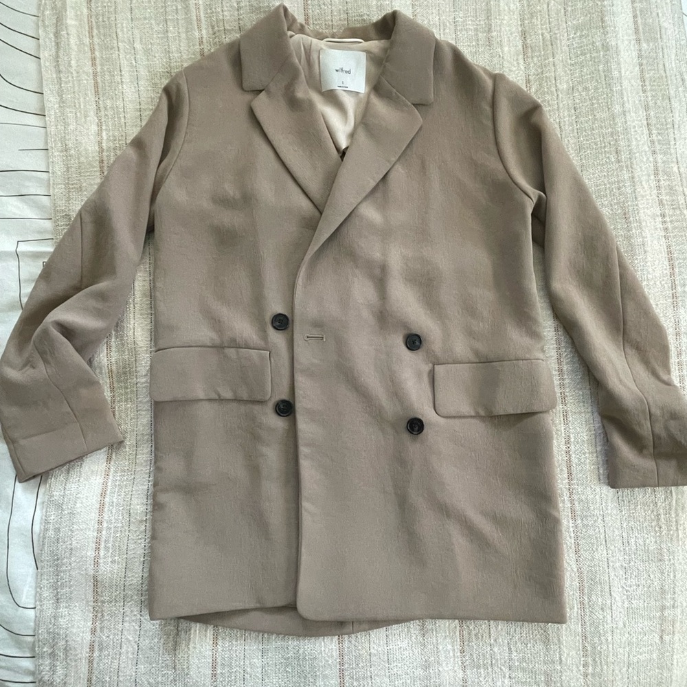 Aritzia Wilfred Cherrelle double-breasted blazer size S